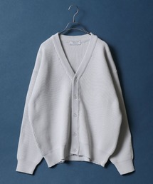 Full Cardigan Stitch Crimp Knit Cardigan/畦編み 捲縮ニットルーズカーディガン