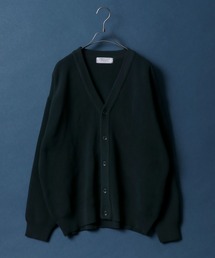 Full Cardigan Stitch Crimp Knit Cardigan/畦編み 捲縮ニットルーズカーディガン