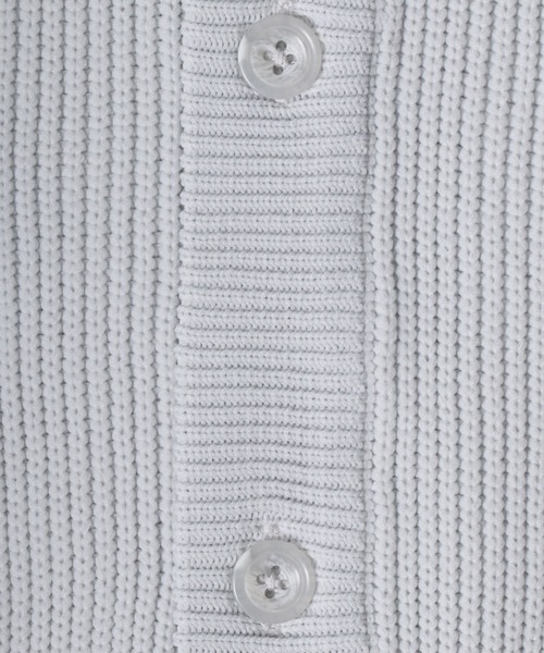 ANPAS（アンパス）の「Full Cardigan Stitch Crimp Knit Cardigan/畦編み 捲縮ニットルーズカーディガン（カーディガン/ボレロ・メンズ・ダークグリーン/モカ/ベージュ/ライトグレー・M/L/LL）」の10枚目の写真