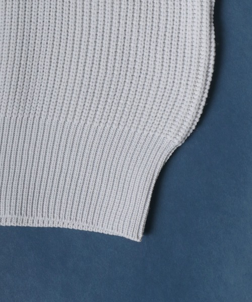 ANPAS（アンパス）の「Full Cardigan Stitch Crimp Knit Cardigan/畦編み 捲縮ニットルーズカーディガン（カーディガン/ボレロ・メンズ・ダークグリーン/モカ/ベージュ/ライトグレー・M/L/LL）」の11枚目の写真