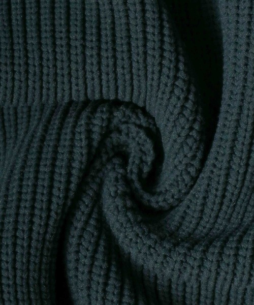 ANPAS（アンパス）の「Full Cardigan Stitch Crimp Knit Cardigan/畦編み 捲縮ニットルーズカーディガン（カーディガン/ボレロ・メンズ・ダークグリーン/モカ/ベージュ/ライトグレー・M/L/LL）」の16枚目の写真