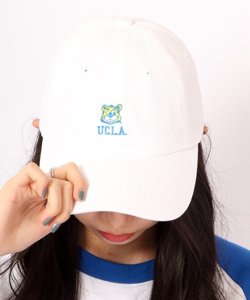 UCLA（ユーシーエルエー）の「カレッジ 刺繍ローキャップ 2022AW（キャップ・メンズ・ホワイト/ブラック/ベージュ/ブラック系その他/ベージュ系その他/ネイビー系・FREE）」の9枚目の写真