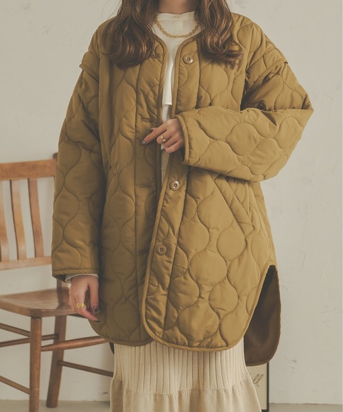 2way reversible quilting boa jacket / 2wayリバーシブル