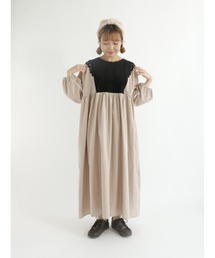 Samansa Mos2 | 長袖配色レースワンピース(ワンピース)