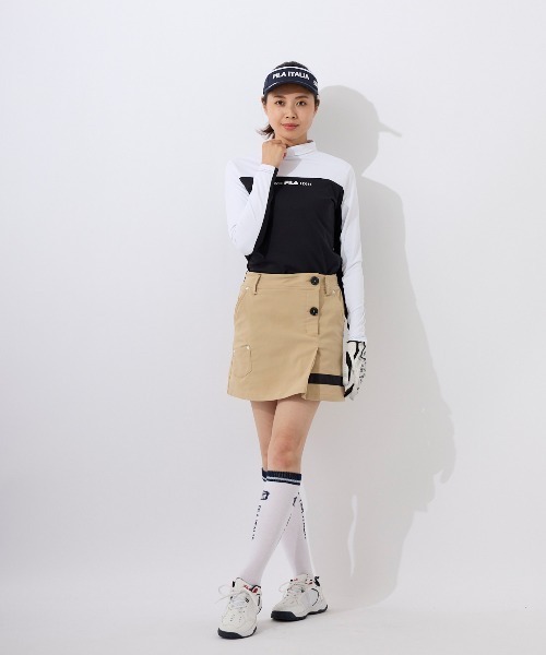 FILA GOLF(フィラゴルフ )の「【FILA GOLF:フィラゴルフ】レディースストレッチスカート(スカート・レディース・ネイビー/ベージュ/ピンク/グリーン・LARGE/SMALL/MEDIUM)」の6枚目の写真
