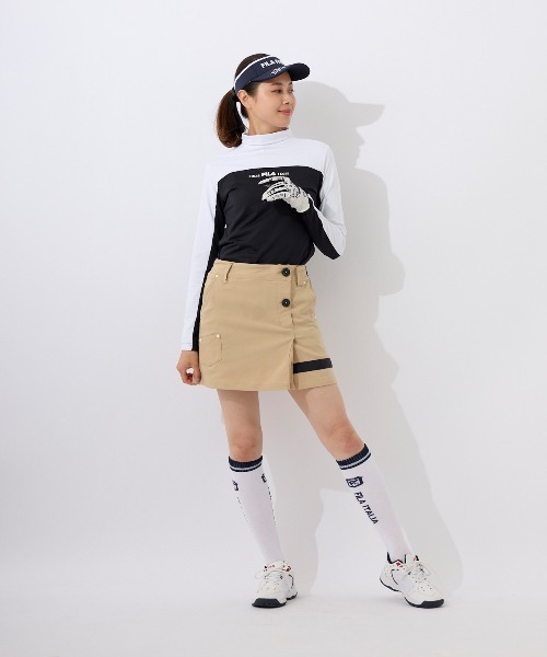 FILA GOLF(フィラゴルフ )の「【FILA GOLF:フィラゴルフ】レディースストレッチスカート(スカート・レディース・ネイビー/ベージュ/ピンク/グリーン・LARGE/SMALL/MEDIUM)」の7枚目の写真