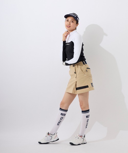 FILA GOLF(フィラゴルフ )の「【FILA GOLF:フィラゴルフ】レディースストレッチスカート(スカート・レディース・ネイビー/ベージュ/ピンク/グリーン・LARGE/SMALL/MEDIUM)」の8枚目の写真