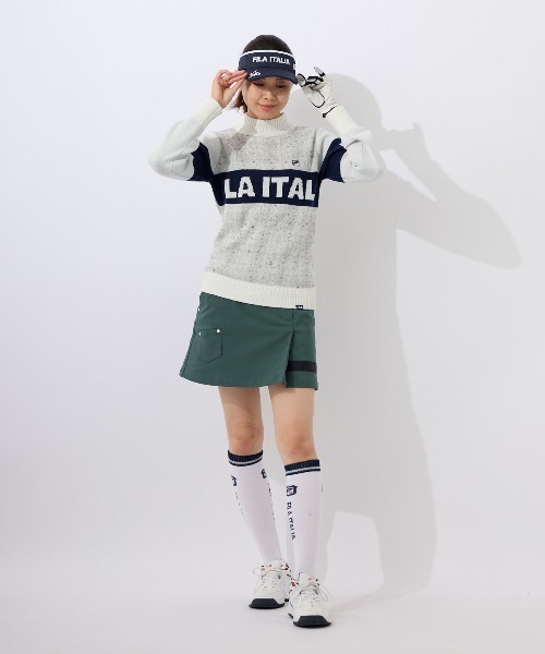 FILA GOLF(フィラゴルフ )の「【FILA GOLF:フィラゴルフ】レディースストレッチスカート(スカート・レディース・ネイビー/ベージュ/ピンク/グリーン・LARGE/SMALL/MEDIUM)」の19枚目の写真