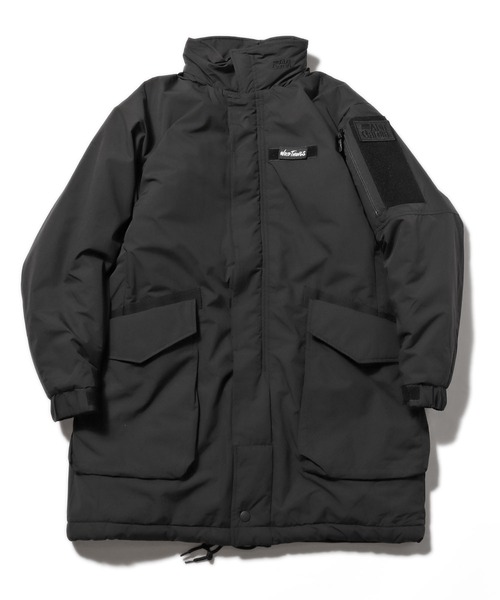 ABU GARCIA（アブ・ガルシア）の「AbuGarcia/アブ ガルシア×WILD THINGS COLD WEATHER MONSTER COAT モンスターパーカー ミリタリー ワンポイント ロゴ ミリタリー（ダウンジャケット/コート・メンズ・オリーブ/ブラック・L/M）」の2枚目の写真