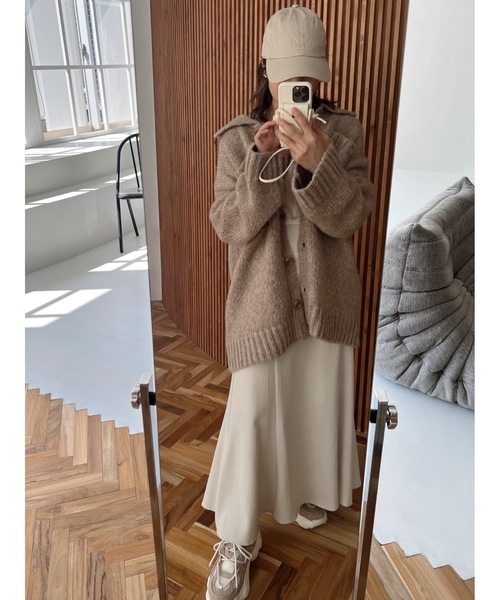 jumelle（ジュメロ）の「ボックスニットカーディガン（カーディガン/ボレロ・レディース・グリーン/ベージュ・FREE）」の22枚目の写真