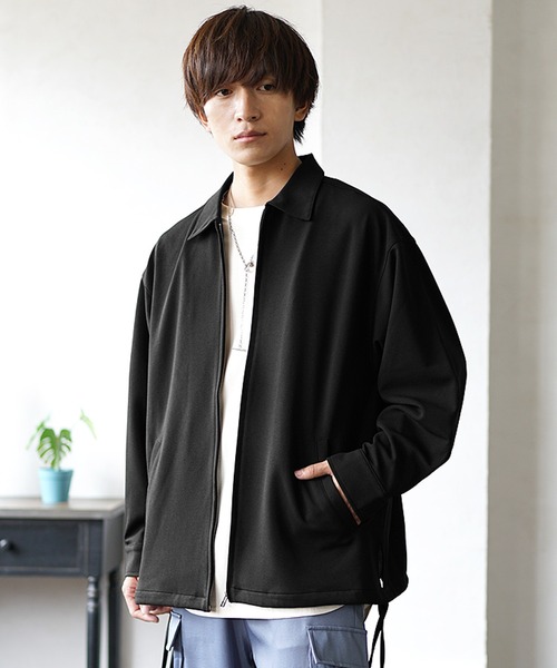 MinoriTY(マイノリティ)の「【MinoriTY】とろみ素材サイドレースジップアップジャケット ブルゾン メンズ ライトアウター 無地 秋服【セットアップ対応】(ブルゾン・メンズ・アッシュグレー/ブルーグリーン/モカ/ブラック・L/M)」の21枚目の写真