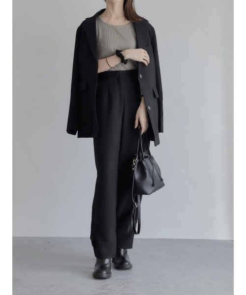 amel（エイメル）の「ウエストマークベルトジャケット/ブラック