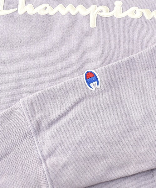 Champion(チャンピオン)の「【ヴィンテージ古着】Champion / チャンピオン REVERSE WEAVE リバースウィーブ ロゴ刺繍 パーカー(パーカー・メンズ・パープル・MEDIUM)」の3枚目の写真