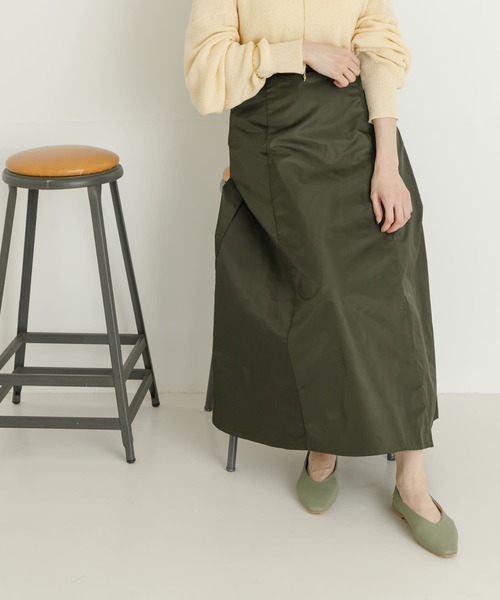 UR Lab.（アーバンリサーチラボ）の「メモリーツイルフレアスカート（スカート・レディース・ネイビー/カーキ/ブラック・FREE）」の21枚目の写真