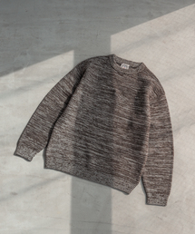 EDIFICE | フレンチメリノ メランジ ガーター クルーネック ニット(ニット/セーター)