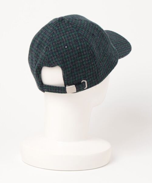 Not So Ape（ノットソーエイプ）の「Plaid Logo Cap（キャップ・メンズ・グリーン/オレンジ・FREE）」の9枚目の写真