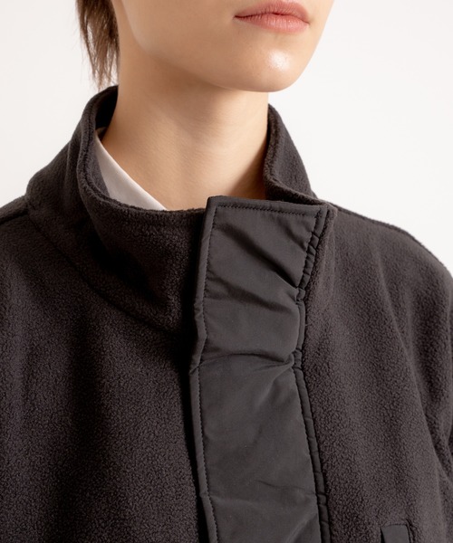 ONCILY(オンシェリー)の「BICOLOR BOA FLEECE BLOUSON / バイカラーボアフリースブルゾン(ブルゾン・メンズ・ベージュ/ダークブラウン/ブラック・LARGE/MEDIUM)」の11枚目の写真
