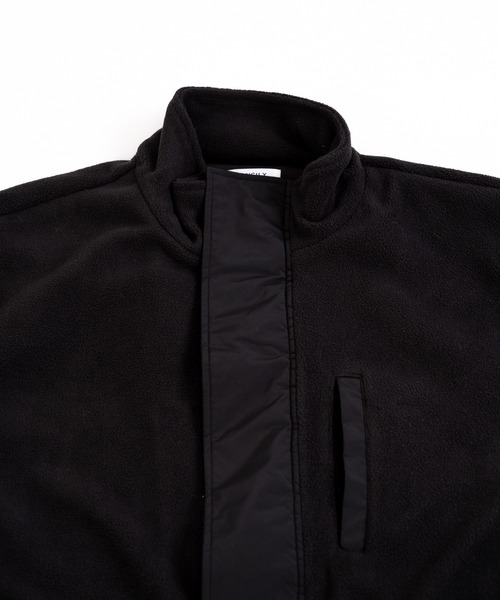 ONCILY(オンシェリー)の「BICOLOR BOA FLEECE BLOUSON / バイカラーボアフリースブルゾン(ブルゾン・メンズ・ベージュ/ダークブラウン/ブラック・LARGE/MEDIUM)」の14枚目の写真