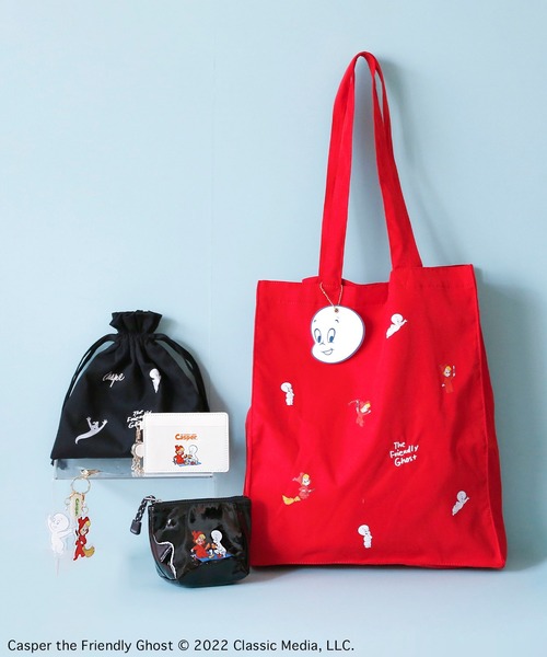 ACCOMMODE（アコモデ）の「キャスパー・ウエンディ　ピクニックミニポーチ（ポーチ・レディース・ホワイト/ブラック・FREE）」の3枚目の写真