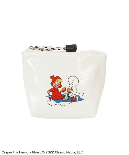 ACCOMMODE（アコモデ）の「キャスパー・ウエンディ　ピクニックミニポーチ（ポーチ・レディース・ホワイト/ブラック・FREE）」の7枚目の写真