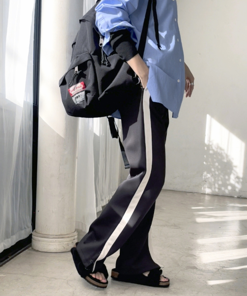 Spick & Span（スピックアンドスパン）の「サイドラインスリットパンツ（スラックス・レディース・ブラック・36/38）」の7枚目の写真