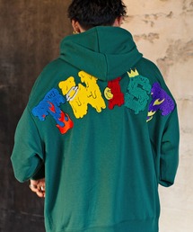 『CavariA/キャバリア』サガラ刺繍入り裏毛パーカー