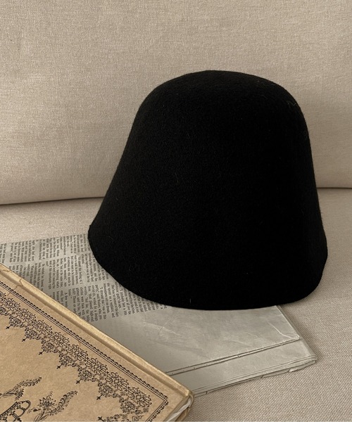 apres jour clair（アプレジュールクレア）の「【apres jour clair×ARIAZ】フェルトバケットハット（ハット・レディース・ブラック/アイボリー/ダークブラウン・FREE）」の5枚目の写真