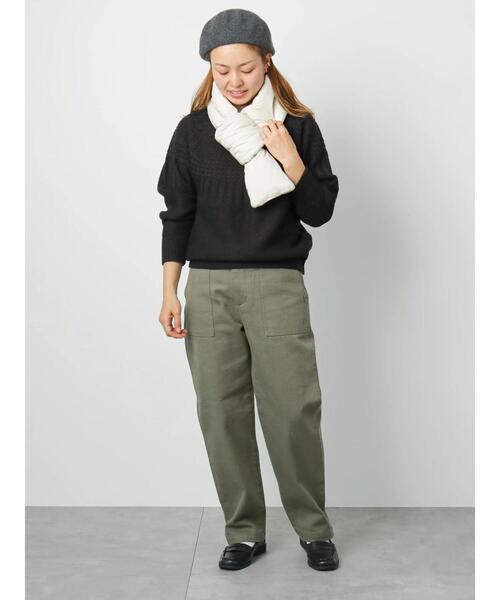 Lugnoncure（ルノンキュール）の「裏起毛ベイカーパンツ（その他パンツ・レディース・ネイビー/カーキ/オフホワイト・SMALL/MEDIUM/LARGE）」の22枚目の写真
