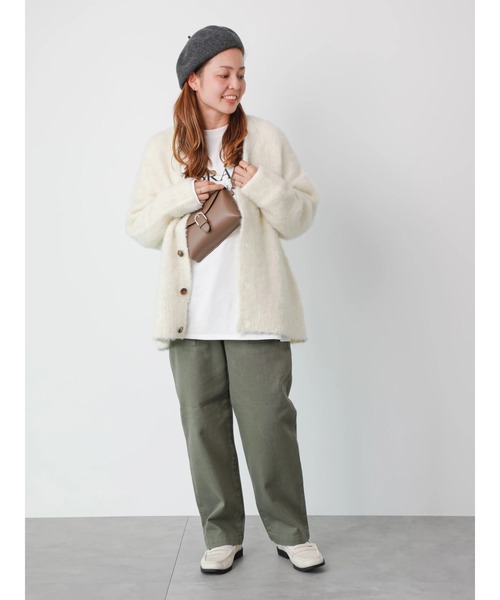 Lugnoncure（ルノンキュール）の「裏起毛ベイカーパンツ（その他パンツ・レディース・ネイビー/カーキ/オフホワイト・SMALL/MEDIUM/LARGE）」の6枚目の写真