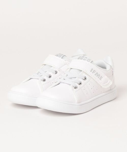 IFME（イフミー）の「《IFME》IFME KIDS ライトコート 20-3317（スニーカー・キッズ・ホワイト/グリーン・15.5cm/16.0cm/18.0cm/18.5cm/15.0cm/19.0cm/17.5cm/17.0cm/16.5cm）」の2枚目の写真