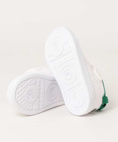 IFME（イフミー）の「《IFME》IFME KIDS ライトコート 20-3317（スニーカー・キッズ・ホワイト/グリーン・15.5cm/16.0cm/18.0cm/18.5cm/15.0cm/19.0cm/17.5cm/17.0cm/16.5cm）」の4枚目の写真