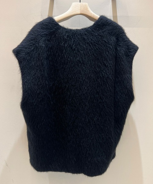 AKANE UTSUNOMIYA(アカネウツノミヤ)の「【AKANE UTSUNOMIYA / アカネウツノミヤ】Suri Alpaca Vest / スリーアルパカベスト(ベスト・レディース・ブラック・FREE)」の4枚目の写真