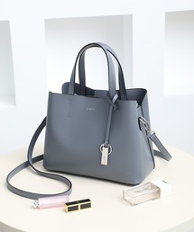 Ungrid（アングリッド）の「【Ungrid/アングリッド】【WEB限定商品】キーリングチャーム付　両アオリポケット　ハンドバッグ（ハンドバッグ）」