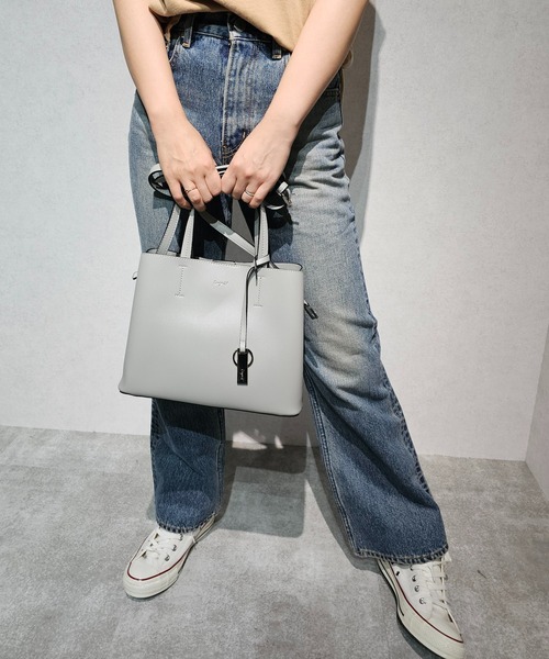 Ungrid/アングリッド】【WEB限定商品】キーリングチャーム付 両アオリ