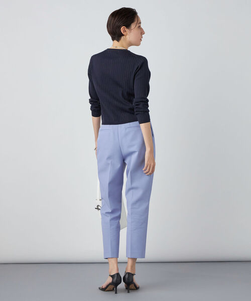 NOLLEY’S Sophi（ノーリーズソフィ）の「ウォッシャブルダブルクロスハイウエストテーパードパンツ（その他パンツ・レディース・サックスブルー/ネイビー/オフホワイト・36/34/38）」の11枚目の写真