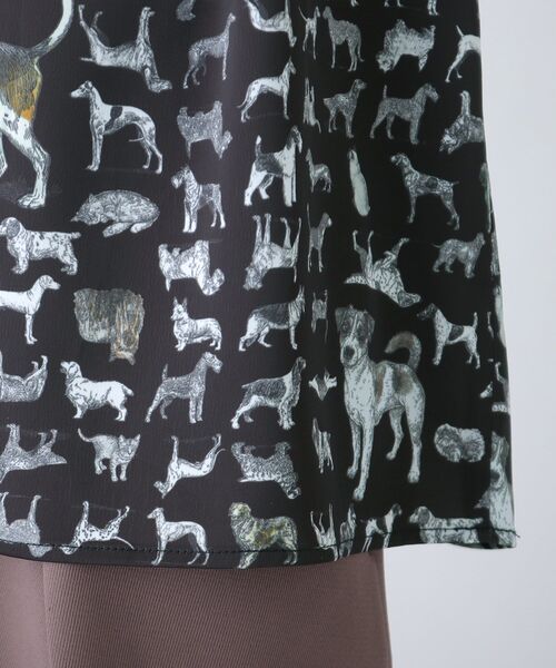 tk.TAKEO KIKUCHI（ティーケータケオキクチ）の「◆アニマル総柄シャツ(ユニセックスアイテム)（シャツ/ブラウス・メンズ・ライトグレー系3/ベージュ系3/ブラック系3・01/02/03）」の10枚目の写真