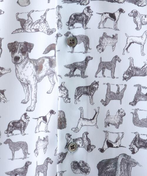 tk.TAKEO KIKUCHI（ティーケータケオキクチ）の「◆アニマル総柄シャツ(ユニセックスアイテム)（シャツ/ブラウス・メンズ・ライトグレー系3/ベージュ系3/ブラック系3・01/02/03）」の11枚目の写真