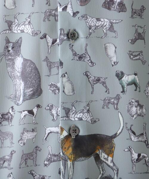 tk.TAKEO KIKUCHI（ティーケータケオキクチ）の「◆アニマル総柄シャツ(ユニセックスアイテム)（シャツ/ブラウス・メンズ・ライトグレー系3/ベージュ系3/ブラック系3・01/02/03）」の21枚目の写真