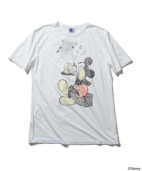 JUNK FOOD（ジャンクフード）の「○JUNK FOOD×BEAMS / 別注 ミッキーマウス TEE①（Tシャツ/カットソー・メンズ・ホワイト/ホワイト系その他/その他1/ブラック/グリーン・X-SMALL/SMALL/MEDIUM/LARGE）」の2枚目の写真
