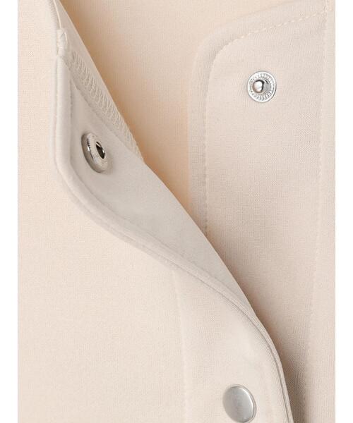 Green　Parks（グリーンパークス）の「ドットボタンコンパクトベスト（ベスト・レディース・ブラック/ライトベージュ・FREE）」の16枚目の写真