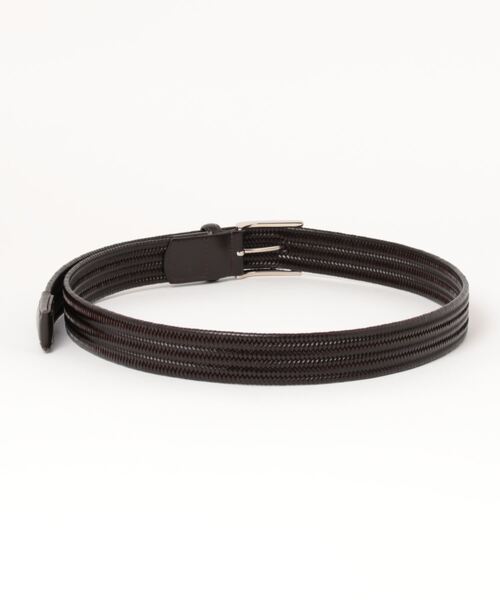 m.f.editorial（エムエフエディトリアル）の「m.f.エディトリアル メンズ ストレッチ メッシュベルト（ベルト・メンズ・ダークウッド/ブラック・FREE）」の3枚目の写真