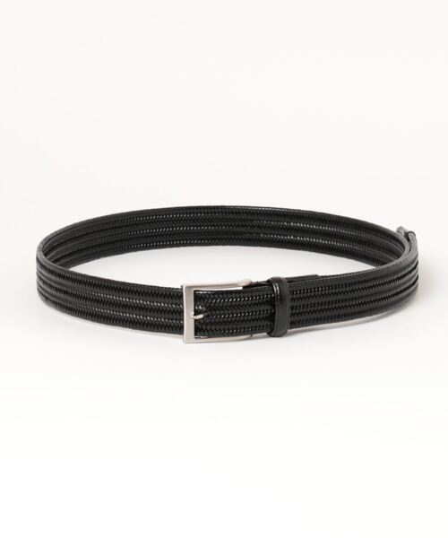 m.f.editorial（エムエフエディトリアル）の「m.f.エディトリアル メンズ ストレッチ メッシュベルト（ベルト・メンズ・ダークウッド/ブラック・FREE）」の4枚目の写真