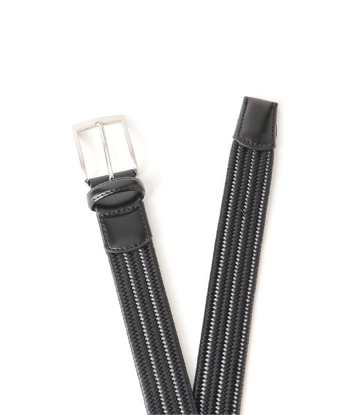 m.f.editorial（エムエフエディトリアル）の「m.f.エディトリアル メンズ ストレッチ メッシュベルト（ベルト・メンズ・ダークウッド/ブラック・FREE）」の7枚目の写真