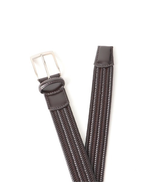 m.f.editorial（エムエフエディトリアル）の「m.f.エディトリアル メンズ ストレッチ メッシュベルト（ベルト・メンズ・ダークウッド/ブラック・FREE）」の11枚目の写真