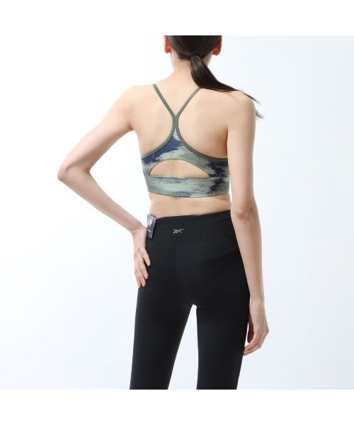 Reebok（リーボック）の「シーズナル ブラ / WOR Seasonal AOP Bra（スポーツブラ・レディース・ブラックミックス/グリーン/パープル/ローズ/ネイビー・X-SMALL/SMALL/MEDIUM/LARGE/X-LARGE/XX-LARGE）」の10枚目の写真