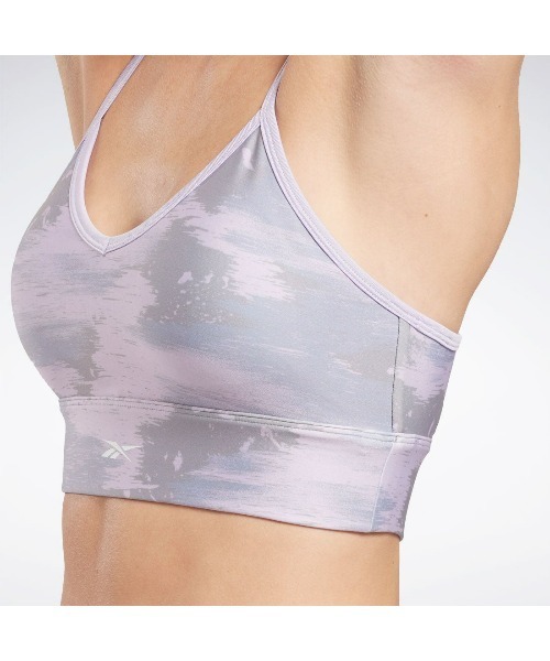 Reebok（リーボック）の「シーズナル ブラ / WOR Seasonal AOP Bra（スポーツブラ・レディース・ブラックミックス/グリーン/パープル/ローズ/ネイビー・X-SMALL/SMALL/MEDIUM/LARGE/X-LARGE/XX-LARGE）」の12枚目の写真