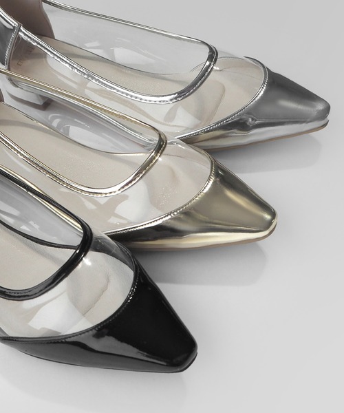 alala（アララ）の「メタリッククリアパンプス＜ ポインテッドトゥ・スクエアトゥ ＞（パンプス・レディース・ブルー/シルバー/ガンメタ/シルバー系その他/ブラック系その他/ゴールド系その他・LL/M/S/L）」の21枚目の写真