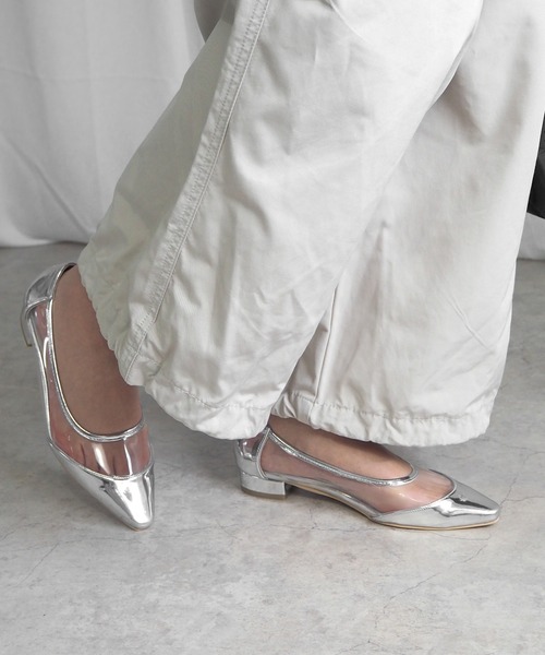 alala（アララ）の「メタリッククリアパンプス＜ ポインテッドトゥ・スクエアトゥ ＞（パンプス・レディース・ブルー/シルバー/ガンメタ/シルバー系その他/ブラック系その他/ゴールド系その他・LL/M/S/L）」の10枚目の写真