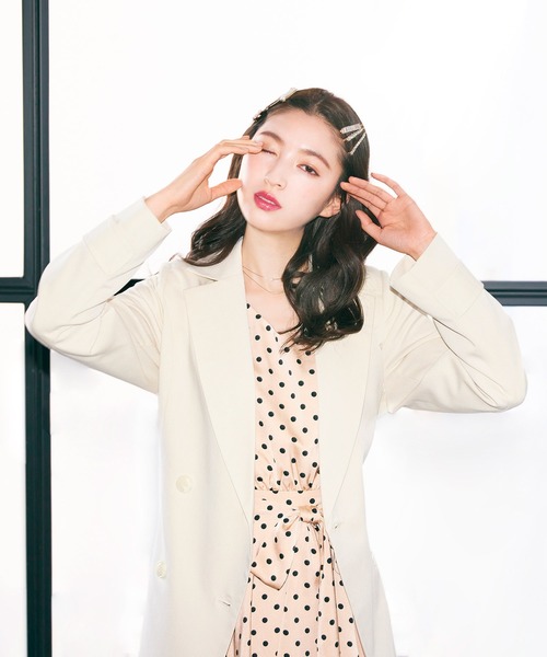 ROYAL PARTY(ロイヤルパーティー)の「バックタックトレンチコート(トレンチコート・レディース・ベージュ/オフホワイト/パープル・FREE)」の16枚目の写真