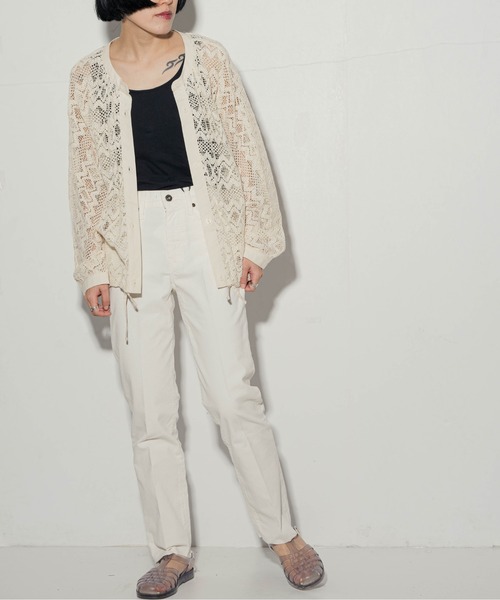 ottilie（オティーリエ）の「ottilie レースブルゾン（カーディガン/ボレロ・レディース・ナチュラル/ブラック・FREE）」の5枚目の写真